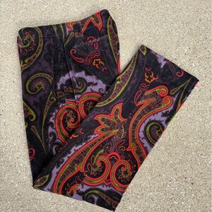 Paisley Velveteen Pants